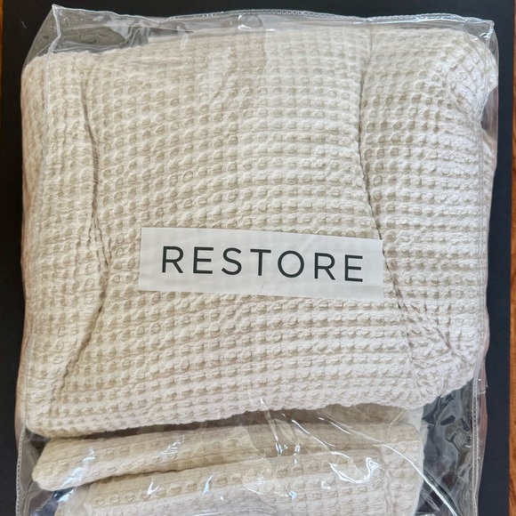 Restore Home 3 Piece Queen Duvet Cover and Shams Cream - Picture 10 of 13